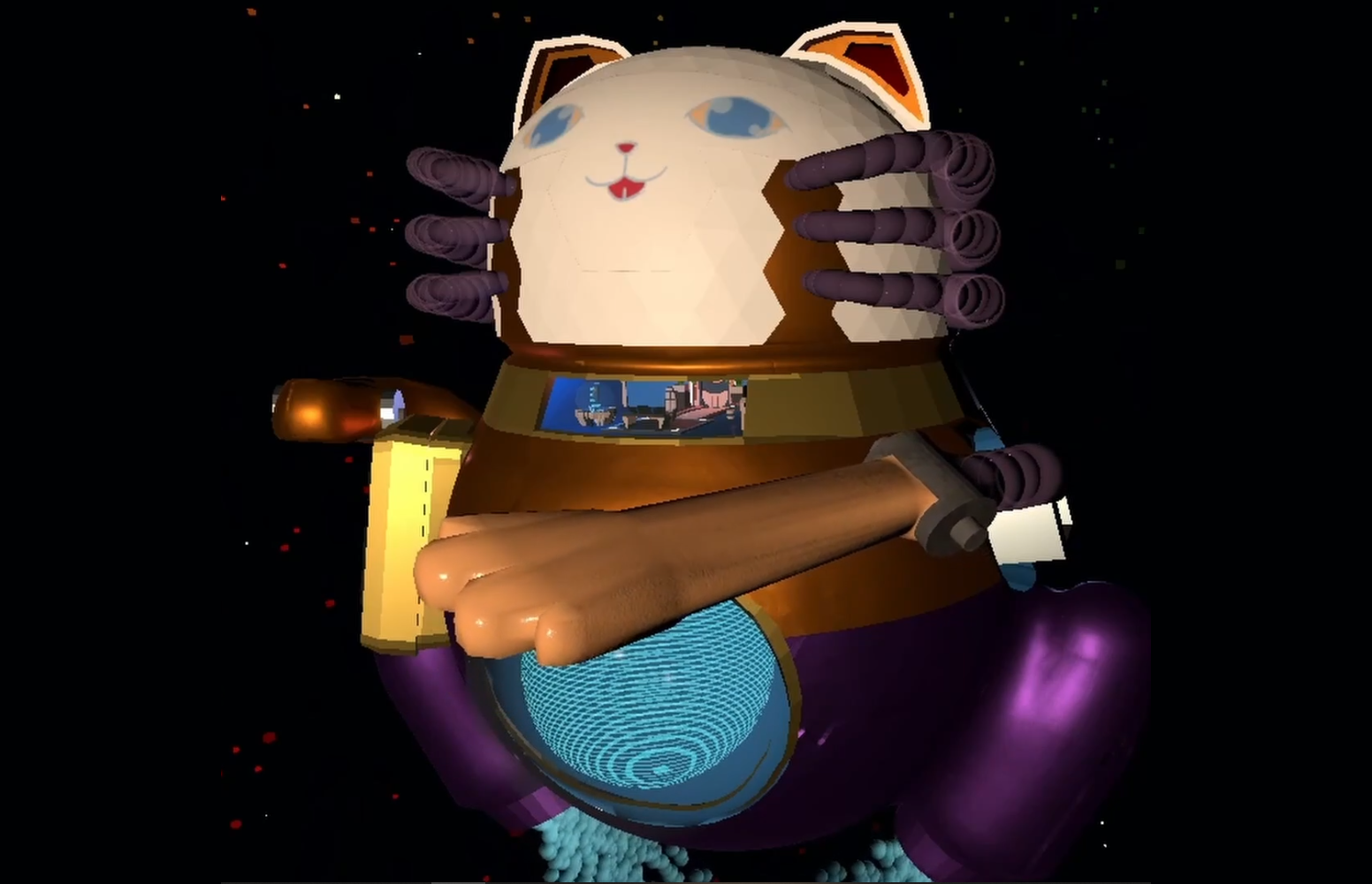 Close-up of the space mech